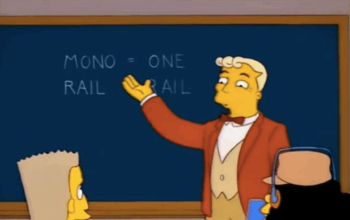 Riding the Monorail - One Rail