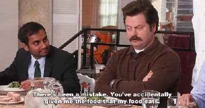 Ron Swanson - Salad.gif
