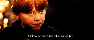 Ron Weasley - Bad Influence.gif